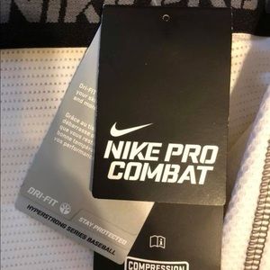 NWT Nike Pro Combat compression Shorts White